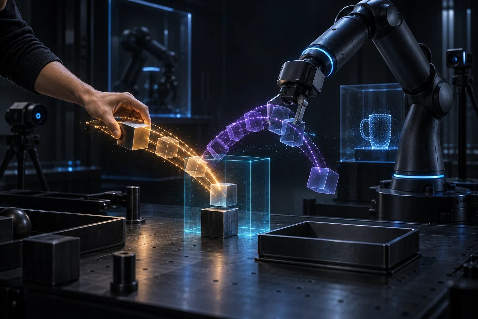 Une politique robotique identifie les actions où une démonstration humaine est la plus utile.