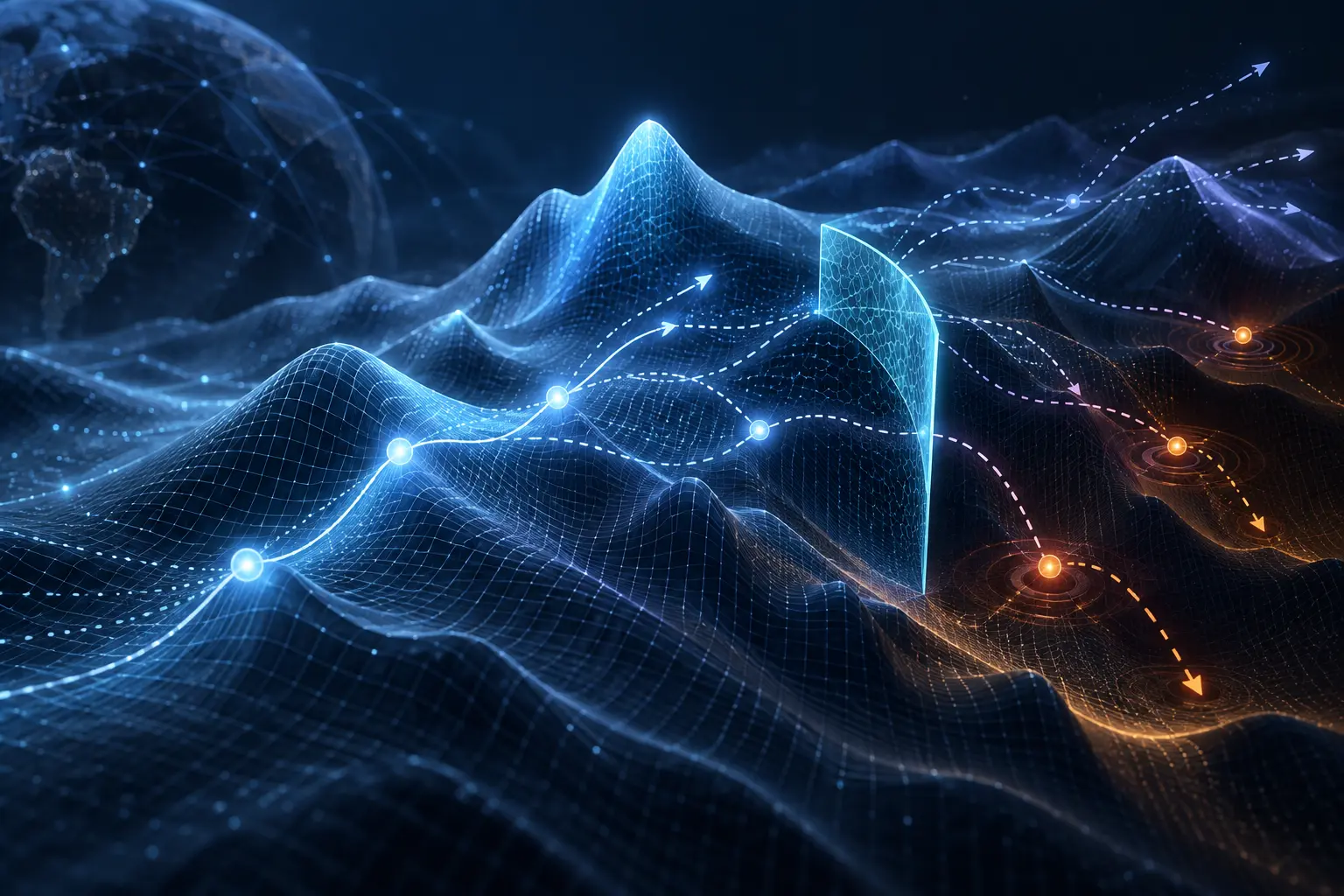 Des modèles d'intelligence artificielle analysent des marchés financiers.