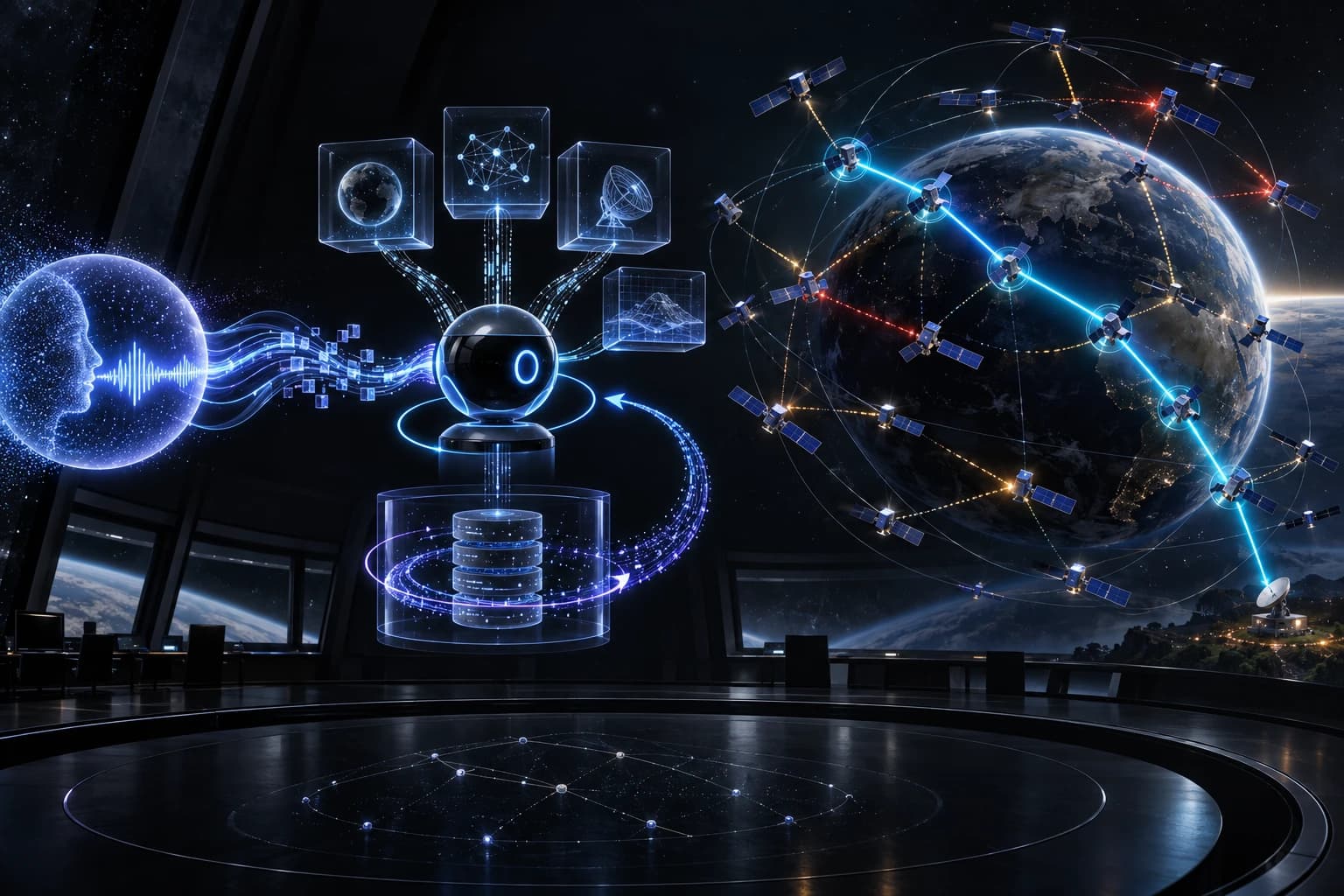 Un agent de routage optimise la qualité de service dans un réseau de satellites en orbite basse.